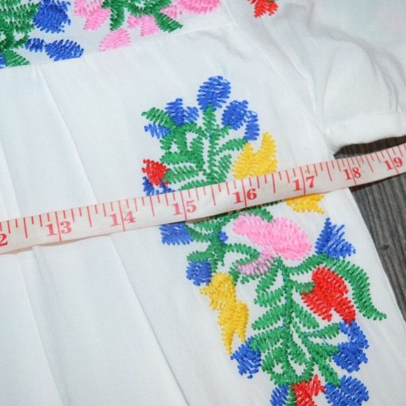 Buddy Love Dress Medium Embroidered Floral Carolina Oxacan Mini Dress - Picture 14 of 14